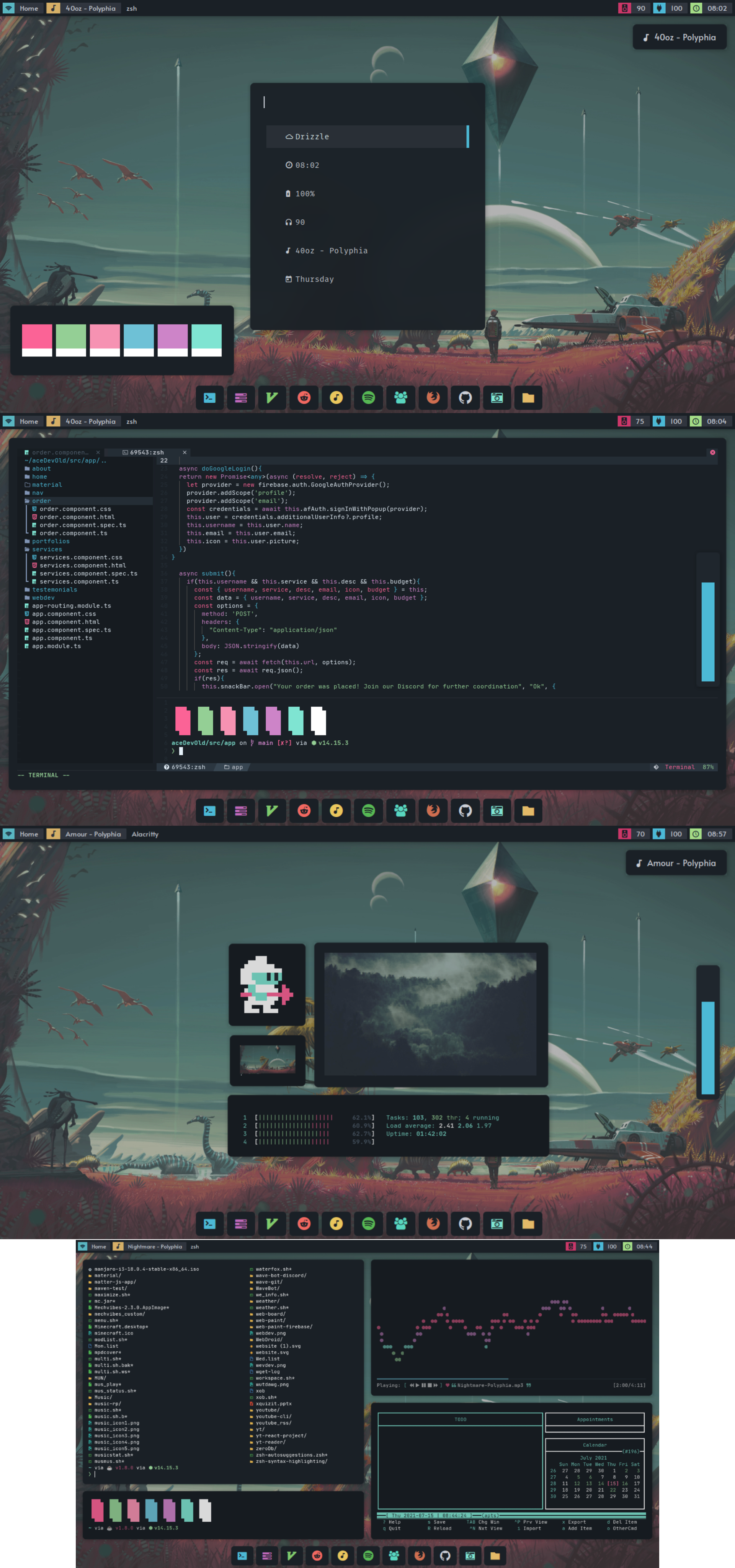 Ricing theme by CrypticSky (2022).